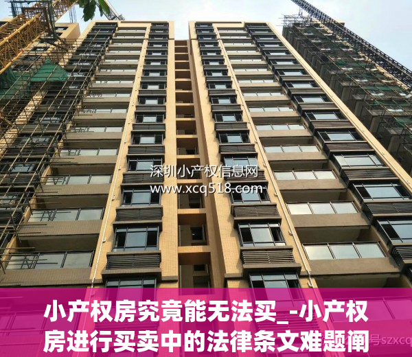 小产权房究竟能无法买_-小产权房进行买卖中的法律条文难题阐释(小产权房不允许买卖有什么法律依据)