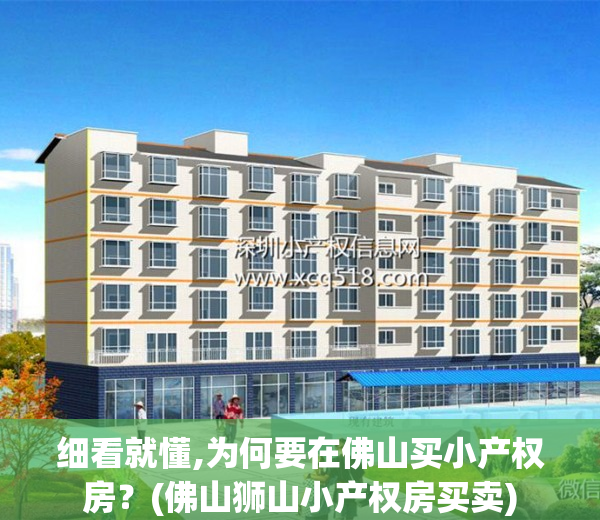 细看就懂,为何要在佛山买小产权房？(佛山狮山小产权房买卖)