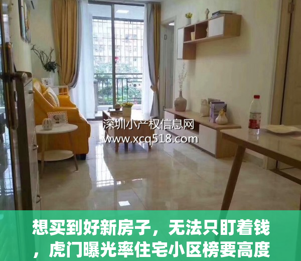 想买到好新房子，无法只盯着钱，虎门曝光率住宅小区榜要高度关注！(虎门哪里房子值得投资)