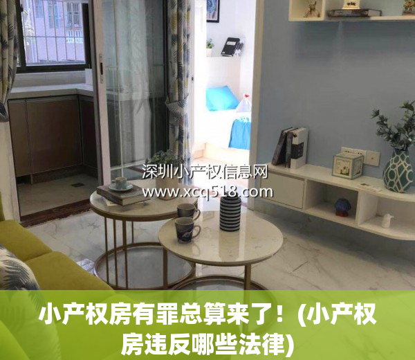 小产权房有罪总算来了！(小产权房违反哪些法律)